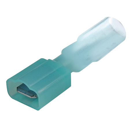 SEACHOICE Heat Shrink Quick Disconnects, Male, Blue, 25 Pack 60301